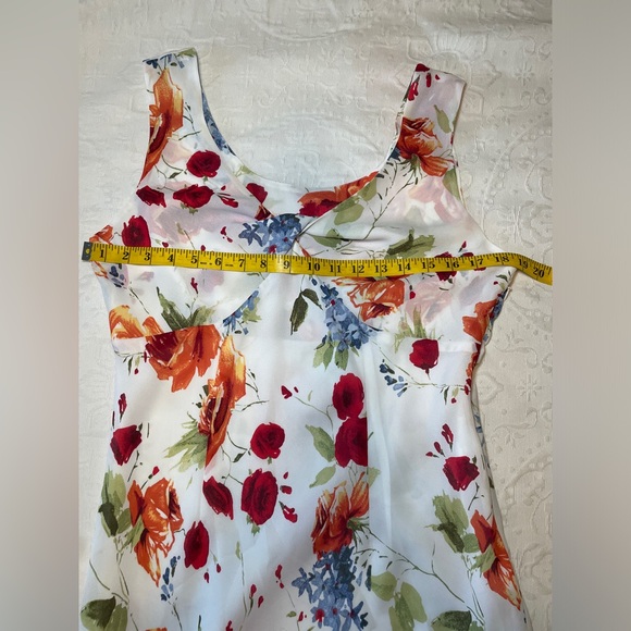 Tribal. Floral Asymmetrical Midi Floral Size 10 
100% POLYESTER Spring Summer - Picture 12 of 13